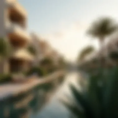 Lifestyle in Dubai's Vibrant Neighborhoods Scenic neighborhood view highlighting lifestyle choices in Dubai