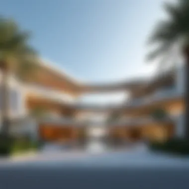 Modern Architectural Marvel of Art of Living Mall Exterior view of Art of Living Mall showcasing modern architecture
