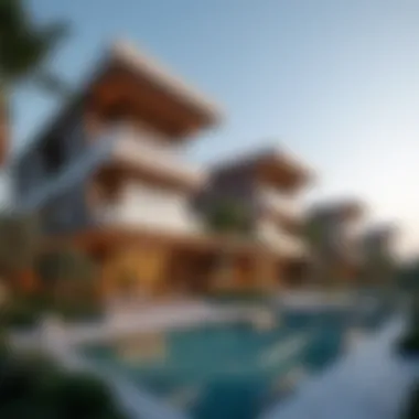 Cedar Emaar: Architectural Brilliance in Dubai Luxurious exterior view of Cedar Emaar developments showcasing modern architectural design.