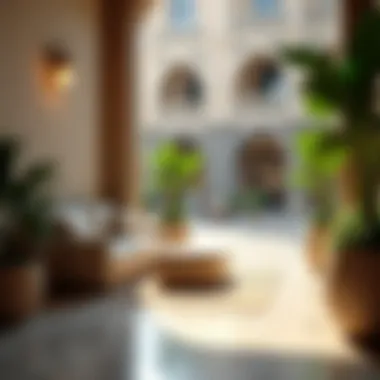 Relaxation Spaces in Deira City Center A serene corner promoting relaxation amidst shopping chaos
