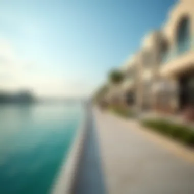 Vibrant Waterfront Lifestyle at Al Muneera Lifestyle scene showing residents enjoying the waterfront