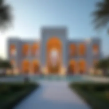 Architectural Marvel of برج العرب The stunning exterior of برج العرب, showcasing its architectural grandeur against the Dubai skyline.