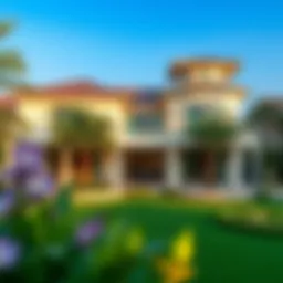 Luxurious villa with garden view in Dubai