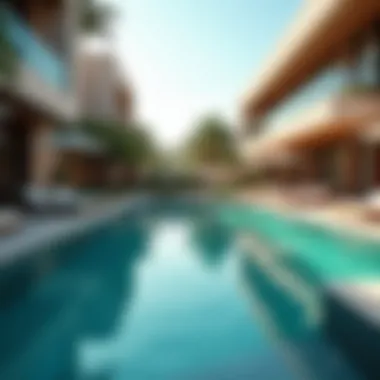 Relaxing Pool Area at فندق هوليداي ان آل مكتوم Relaxing pool area at فندق هوليداي ان آل مكتوم