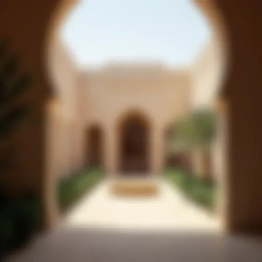 Serene view of Al Fahidi heritage area showcasing traditional architecture
