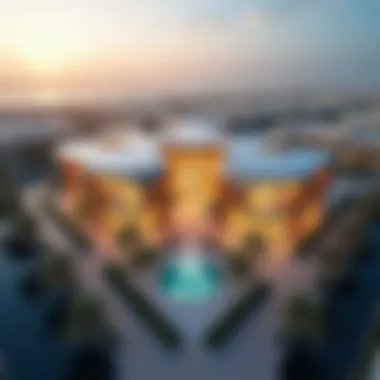 Architectural Marvel of طريق العين مول Aerial view showcasing the unique architectural design of طريق العين مول