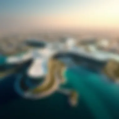 Aerial View of DMCC Aerial view of the Dubai Multi Commodities Centre showcasing its expansive layout and modern architecture