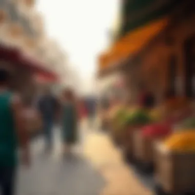 Community Life in الخالديه Vibrant market scene in الخالديه highlighting local commerce and community life