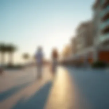 Lifestyle at the Jumeirah Beach Promenade Vibrant lifestyle at Jumeirah Beach Residence promenade