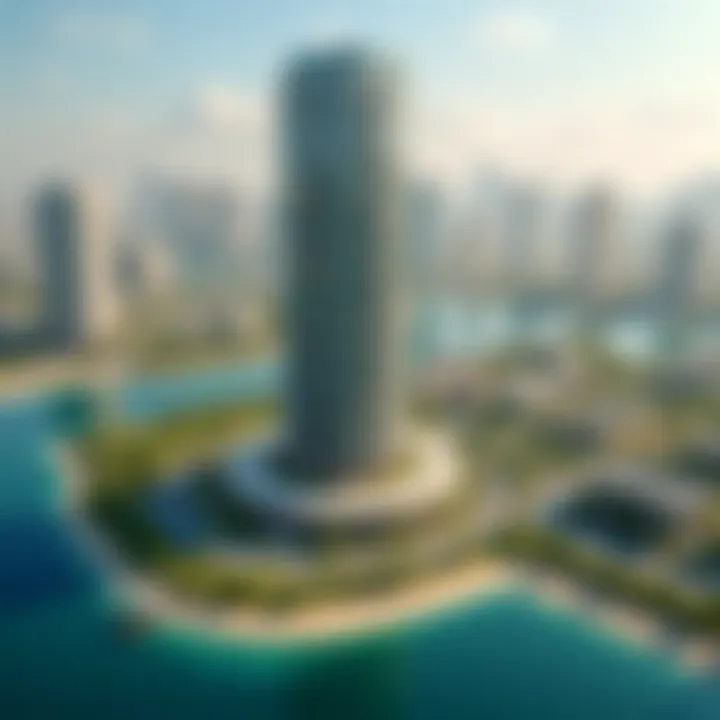 Map highlighting key amenities surrounding the Single Business Tower