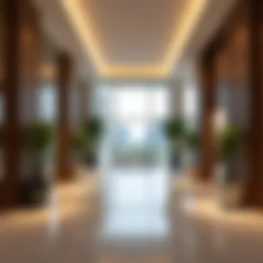 Modern Amenities: Inside Khaleej Center Inside Khaleej Center highlighting modern amenities and facilities