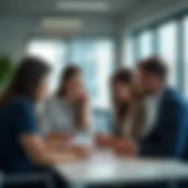 Collaboration in Facility Management A team collaborating in a facility management setting