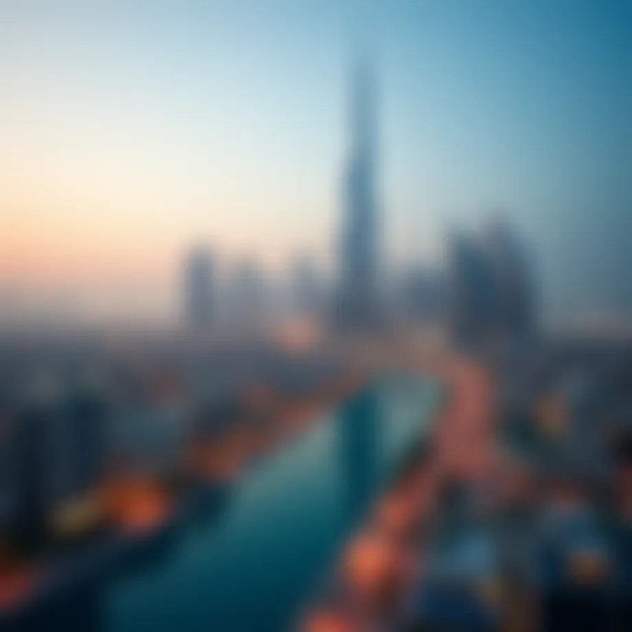 An overview of Dubai's skyline showcasing business hubs