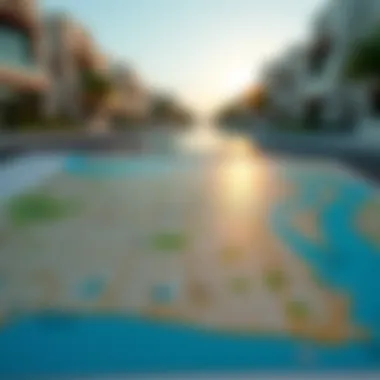 Navigating Dubai: Key Neighborhoods for Property Investments Map highlighting key neighborhoods for new properties in Dubai