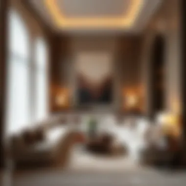 Elegant Living Room Interior Luxurious living room interior showcasing elegance and comfort