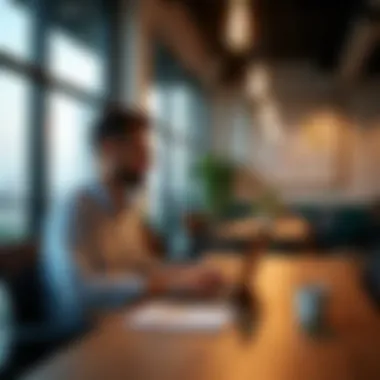 Thriving in a Co-Working Environment Freelancer working in a stylish co-working space in Dubai