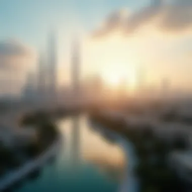 Dubai Skyline: A Hub for Freelancers Scenic view of Dubai skyline showcasing the blend of modernity and tradition