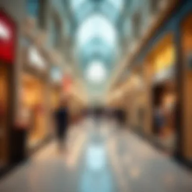 Vibrant Shopping Environment at مرفد م Interior of مرفد مول featuring a vibrant shopping atmosphere