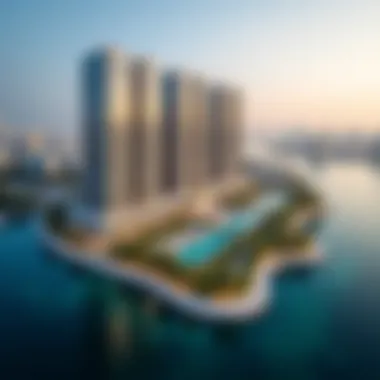 Architectural Marvel of Viewz Danube Aerial view showcasing the stunning architecture of Viewz Danube in Dubai.