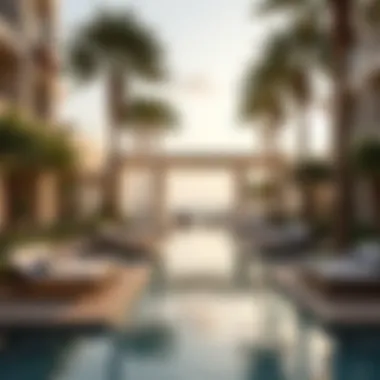 Inviting Community Spaces at Yas Beach Residences Relaxing community area at Yas Beach Residences