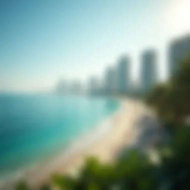 Breathtaking Coastal Views from Yas Beach Residences Scenic beach view from Yas Beach Residences